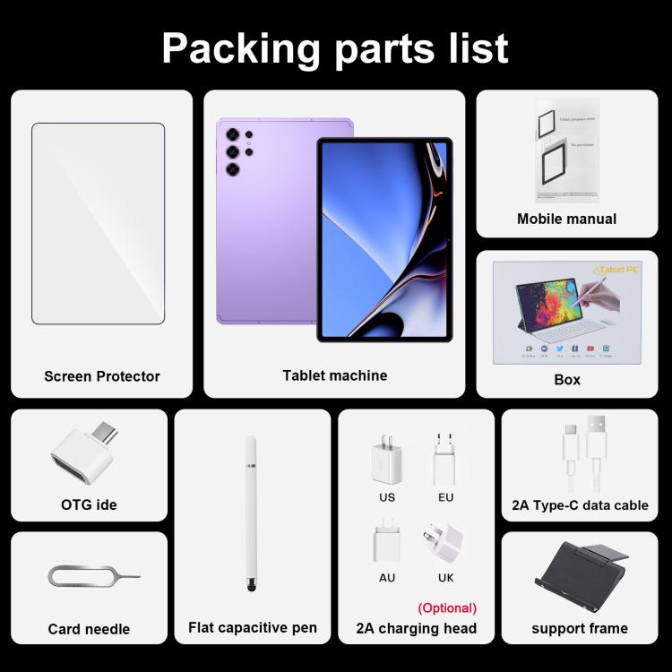 Pad 25 Ultra Tablette PC 10,1 pouces 4G LTE, 4GB+32GB, Android 10 MTK6755 Octa Core, Prise UK, Prise UK
