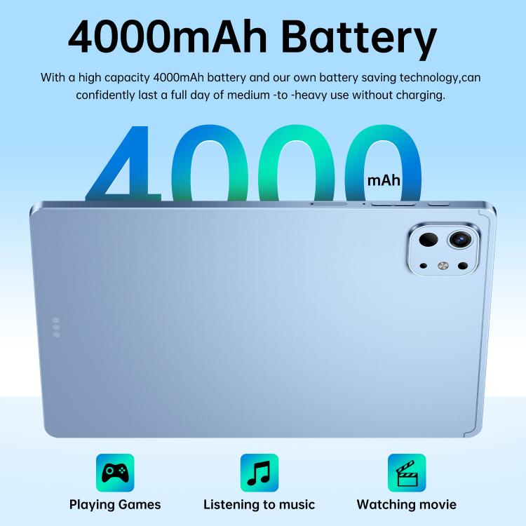 Pro 13 10.1 inch 4G LTE Tablet PC, 4GB+32GB, Android 10 MTK6755 Octa Core, EU Plug, EU Plug