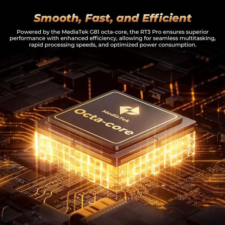 Tablette durcie OUKITEL RT3 Pro Réseau 4G IP68/IP69K, 4Go+128Go, 8.0 pouces Android 14 MediaTek G81 Octa-Core Support Double SIM, Prise UE, RT3 Pro 4Go+128Go