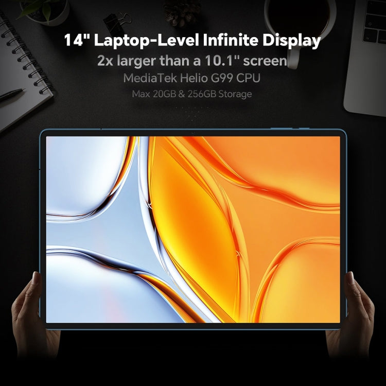 Tablette PC Teclast T70 4G LTE, 8GB+256GB, 14 pouces Android 14 MediaTek Helio G99 Octa Core, support double SIM, T70