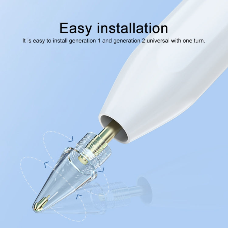 2 pointes de stylet 5.0 en diamant de cristal pour Apple Pencil 1 / 2, 2 pièces 5.0