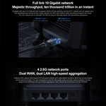 Routeur WiFi Xiaomi original 10 Gigabit Tri-bande Réseau maillé sans fil Répéteur d'accélération de jeu, prise US, 10 Gigabit