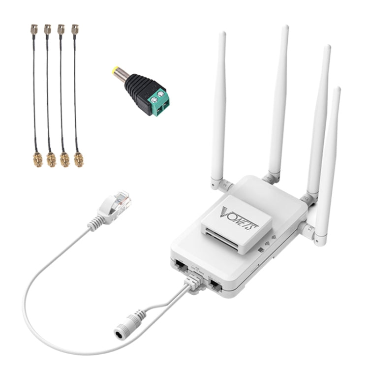 Pont sans fil VONETS VAR1200-H 1200Mbps avec antenne externe Répéteur WiFi double bande, Avec 4 antennes + adaptateur DC, VAR1200-H avec 4 antennes + adaptateur DC
