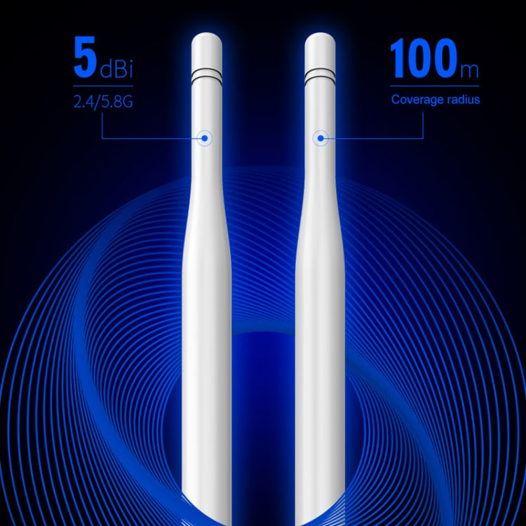 COMFAST CF-EW74 Amplificateur de Signal Étanche Double Fréquence 1200Mbs Extérieur Routeur Sans Fil Répéteur Station de Base WIFI avec 2 Antennes, CF-EW74