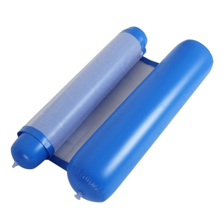 Hamac flottant pliable à double dossier avec filet, taille : 130x73cm, taille : 130x73cm (bleu saphir)