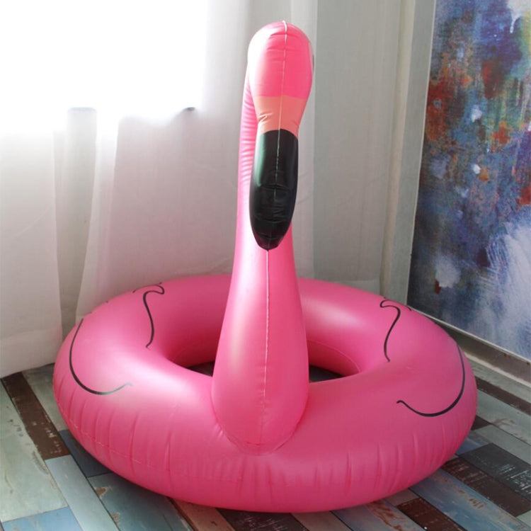 Bouée gonflable d'été en forme de flamant rose, anneau de natation, lit flottant, taille : 90cm, taille : 90cm