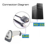 Câble de données série scanner RS232 vers RJ45 de 2 m pour Symbol LS2208, RS232 vers RJ45