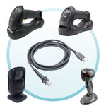 Câble de données série scanner USB A mâle vers RJ45 de 2 m pour Symbol LS2208 / 2208AP / LS4278, USB A mâle vers RJ45
