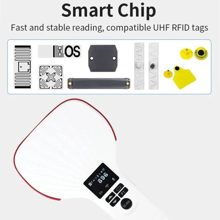 E710 Chip Lecteur portable Bluetooth RFID UHF longue portée, Style : Amélioré, Amélioré, prise UE, Amélioré, prise US, Amélioré, prise UK