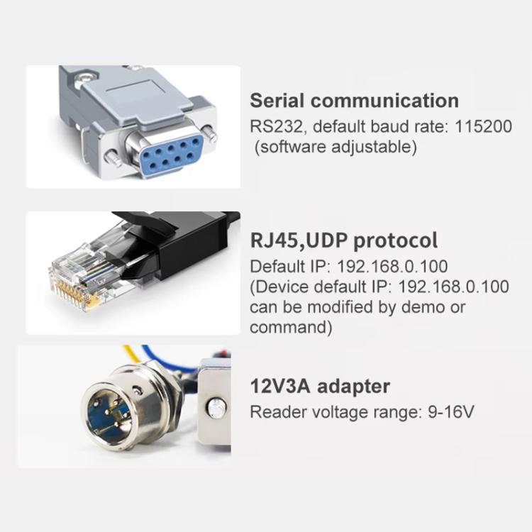 Lecteur intégré longue portée UHF RFID 9dBi avec puce E710, style : module de chauffage à température constante intégré, module de chauffage à température constante intégré