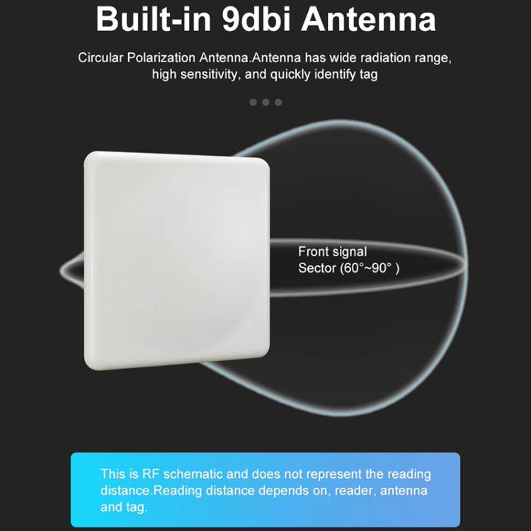 Lecteur intégré longue portée UHF RFID 9dBi avec puce E710, style : module de chauffage à température constante intégré, module de chauffage à température constante intégré