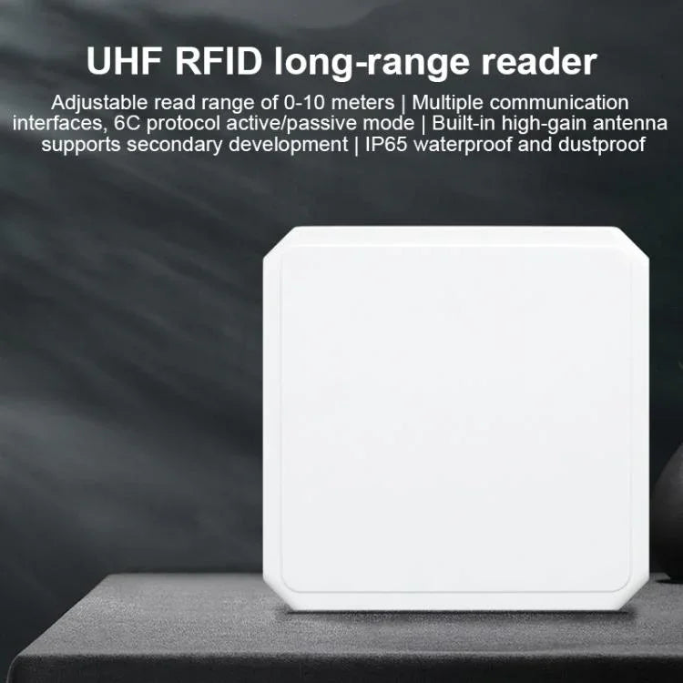 Lecteur intégré UHF RFID longue portée avec antenne 9dBi intégrée, style : Standard, Standard