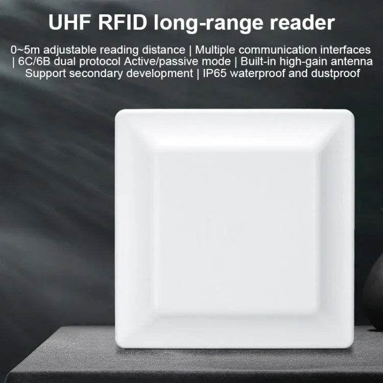 Lecteur RFID intégré UHF à portée moyenne, distance d'identification 0-5m, style : ajouter communication WiFi, ajouter communication WiFi