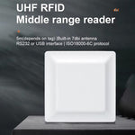 Lecteur/enregistreur RFID d'identification d'étiquette électronique UHF, lecteur intégré avec antenne 7 dBi, style : port virtuel USB, port virtuel USB