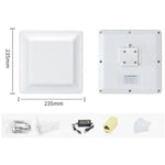Lecteur-enregistreur intégré UHF RFID longue portée avec puce E710, style : ajouter alimentation par Ethernet, ajouter alimentation par Ethernet