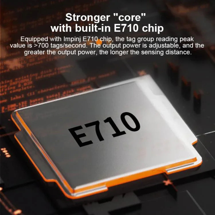 Lecteur-enregistreur intégré UHF RFID longue portée avec puce E710, style : ajouter alimentation par Ethernet, ajouter alimentation par Ethernet