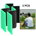 2 coussins de massage cellulaires pliables portables pour extérieur, tapis de siège imperméables pour pique-nique, coussin EVA, 2 pcs (orange), 2 pcs (bleu), 2 pcs (violet), 2 pcs (rouge), 2 pcs (vert foncé), 2 pcs (vert herbe)