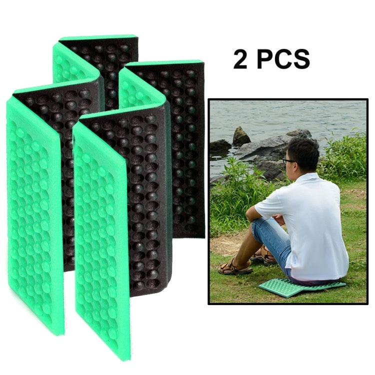 2 coussins de massage cellulaires pliables portables pour extérieur, tapis de siège imperméables pour pique-nique, coussin EVA, 2 pcs (orange), 2 pcs (bleu), 2 pcs (violet), 2 pcs (rouge), 2 pcs (vert foncé), 2 pcs (vert herbe)