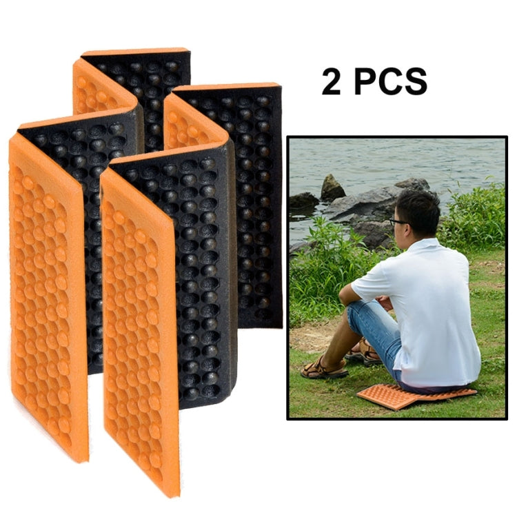 2 coussins de massage cellulaires pliables portables pour extérieur, tapis de siège imperméables pour pique-nique, coussin EVA, 2 pcs (orange), 2 pcs (bleu), 2 pcs (violet), 2 pcs (rouge), 2 pcs (vert foncé), 2 pcs (vert herbe)