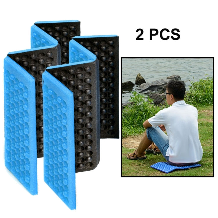 2 coussins de massage cellulaires pliables portables pour extérieur, tapis de siège imperméables pour pique-nique, coussin EVA, 2 pcs (orange), 2 pcs (bleu), 2 pcs (violet), 2 pcs (rouge), 2 pcs (vert foncé), 2 pcs (vert herbe)