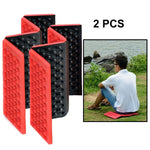 2 coussins de massage cellulaires pliables portables pour extérieur, tapis de siège imperméables pour pique-nique, coussin EVA, 2 pcs (orange), 2 pcs (bleu), 2 pcs (violet), 2 pcs (rouge), 2 pcs (vert foncé), 2 pcs (vert herbe)