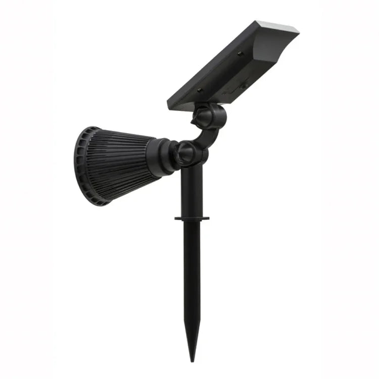 Lampes solaires 2-en-1 étanches, projecteur solaire 4 LED, lampe murale réglable, éclairage paysager et de sécurité