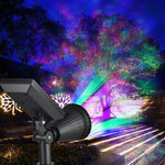 Lampes solaires 2-en-1 étanches, projecteur solaire 4 LED, lampe murale réglable, éclairage paysager et de sécurité