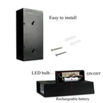 Lampe plaque de porte murale solaire 0,36W avec 6 LED, numéro de maison, éclairage de porche avec panneau solaire(1)