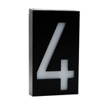 Lampe plaque de porte murale solaire 0,36W avec 6 LED, numéro de maison, éclairage de porche avec panneau solaire(1)