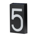Lampe plaque de porte murale solaire 0,36W avec 6 LED, numéro de maison, éclairage de porche avec panneau solaire(1)