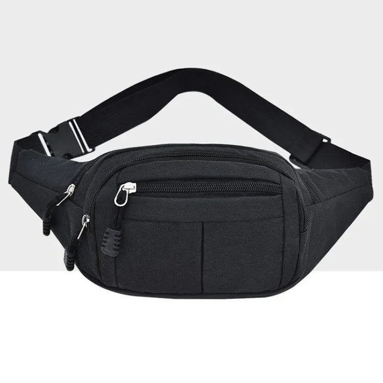 Sac de Poitrine Multifonctionnel Décontracté Pure Color avec Poches Sac de Sport Étanche pour la Taille