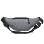 Sac de Poitrine Multifonctionnel Décontracté Pure Color avec Poches Sac de Sport Étanche pour la Taille