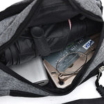 Sac de Poitrine Multifonctionnel Décontracté Pure Color avec Poches Sac de Sport Étanche pour la Taille