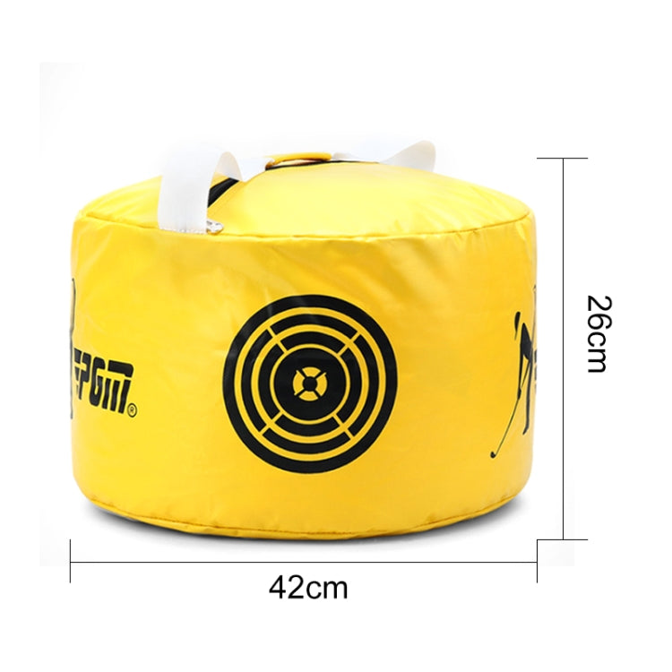 Sac d'entraînement multifonction PGM pour golf, impact puissant, étanche, sac d'exercice pour entraînement Smash Hit, Taille : 26 x 44cm, HL002 Noir, HL002 Jaune
