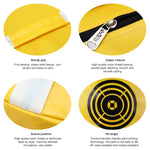 Sac d'entraînement multifonction PGM pour golf, impact puissant, étanche, sac d'exercice pour entraînement Smash Hit, Taille : 26 x 44cm, HL002 Noir, HL002 Jaune