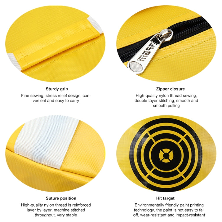 Sac d'entraînement multifonction PGM pour golf, impact puissant, étanche, sac d'exercice pour entraînement Smash Hit, Taille : 26 x 44cm, HL002 Noir, HL002 Jaune
