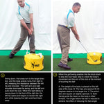 Sac d'entraînement multifonction PGM pour golf, impact puissant, étanche, sac d'exercice pour entraînement Smash Hit, Taille : 26 x 44cm, HL002 Noir, HL002 Jaune