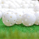10 balles d'exercice creuses pour golf intérieur PGM, 10 balles creuses blanches, 10 balles creuses jaunes