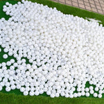 10 balles d'exercice creuses pour golf intérieur PGM, 10 balles creuses blanches, 10 balles creuses jaunes