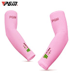 Manchettes anti-UV en soie glacée PGM Golf pour hommes et femmes (couleur : rose taille : XXL), M, L, XL, XXL
