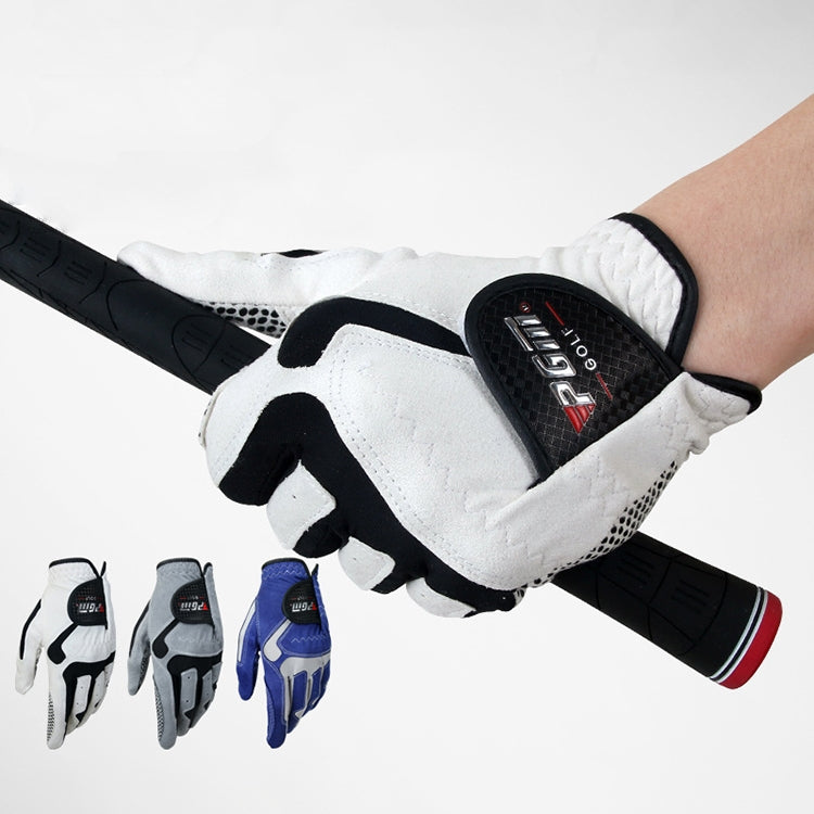 Gants individuels de golf pour hommes, main gauche, antidérapants, en microfibre PGM, tailles 22, 23, 24, 25, 26