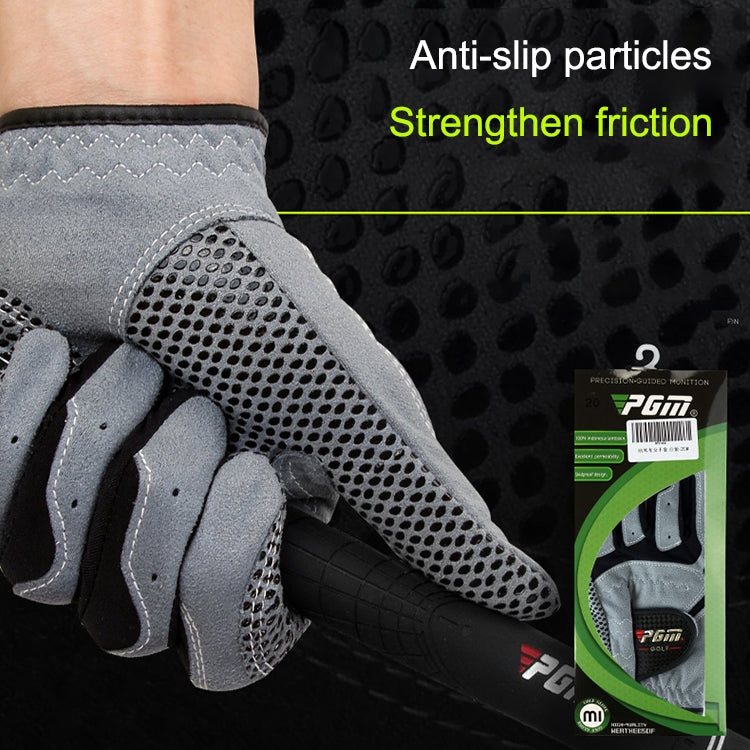 Gants individuels de golf pour hommes, main gauche, antidérapants, en microfibre PGM, tailles 22, 23, 24, 25, 26