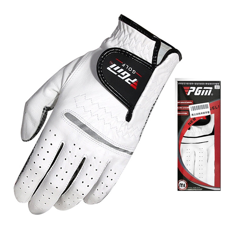Gants simples antidérapants PGM Golf en peau de mouton pour hommes (Taille : 27-main droite), main gauche, main droite