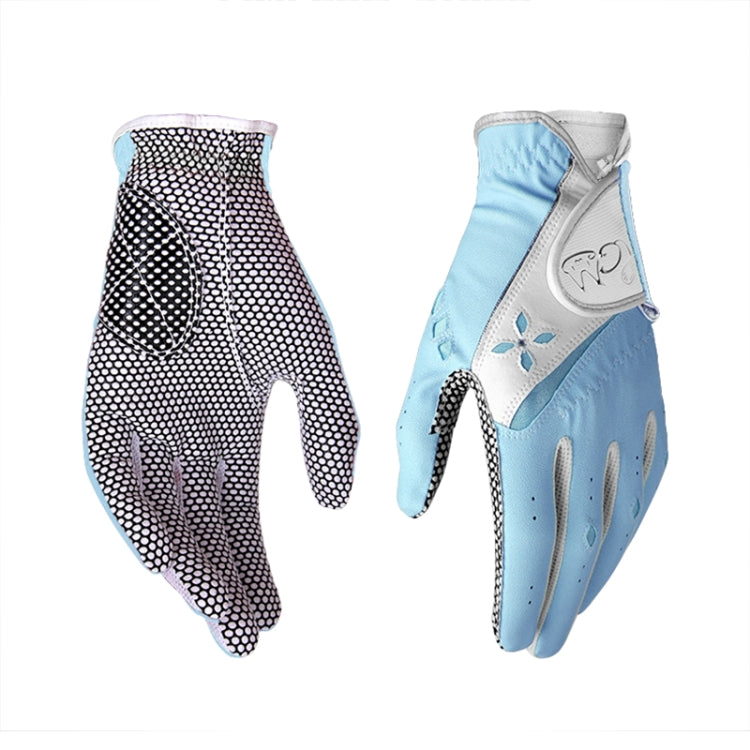 Gants de golf PGM antidérapants en cuir PU pour femmes (couleur: Jaune Taille:21), 18, 19, 21, 17, 20