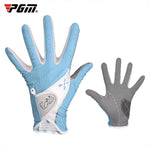 Gants de golf PGM antidérapants en cuir PU pour femmes (couleur: Jaune Taille:21), 18, 19, 21, 17, 20