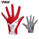 Gants de golf PGM antidérapants en cuir PU pour femmes (couleur: Jaune Taille:21), 18, 19, 21, 17, 20