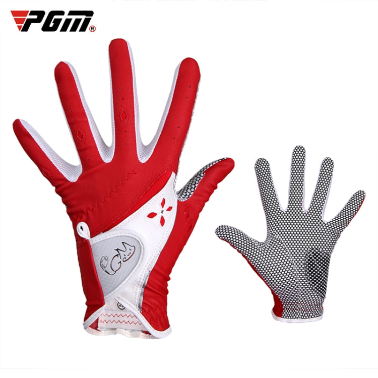 Gants de golf PGM antidérapants en cuir PU pour femmes (couleur: Jaune Taille:21), 18, 19, 21, 17, 20