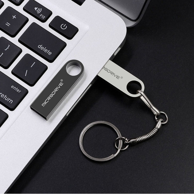 Clé USB MicroDrive 16GB 2.0 métal étanche haute vitesse (gris), 16GB