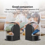 Enceinte HiFi stéréo surround Bluetooth sans fil magnétique TWS 3D véritable avec maison entièrement transparente
