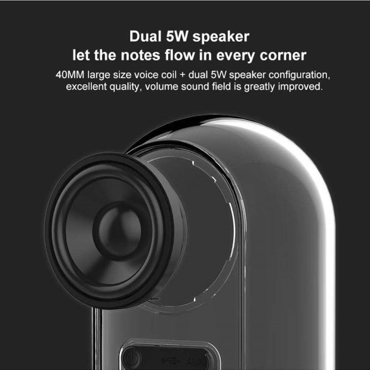 Enceinte HiFi stéréo surround Bluetooth sans fil magnétique TWS 3D véritable avec maison entièrement transparente